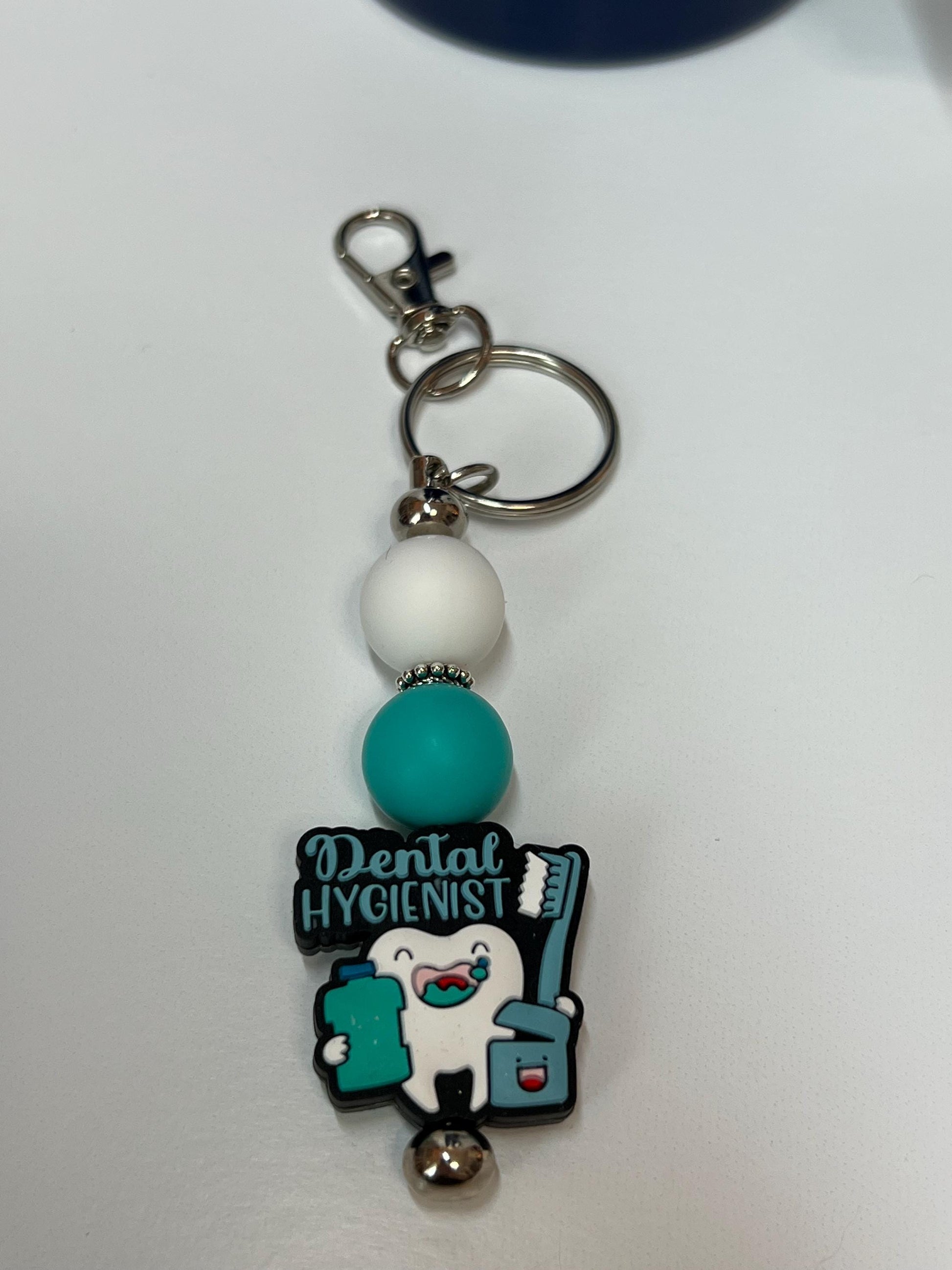 Dental Hygienist - Badge Reel, Keychain, Tumbler/Bag Charm - Stanley, Bogg, Gift, Medical