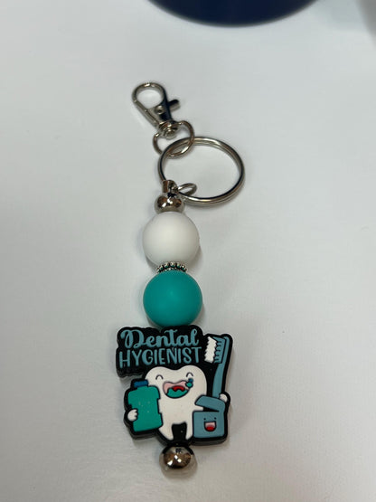 Dental Hygienist - Badge Reel, Keychain, Tumbler/Bag Charm - Stanley, Bogg, Gift, Medical