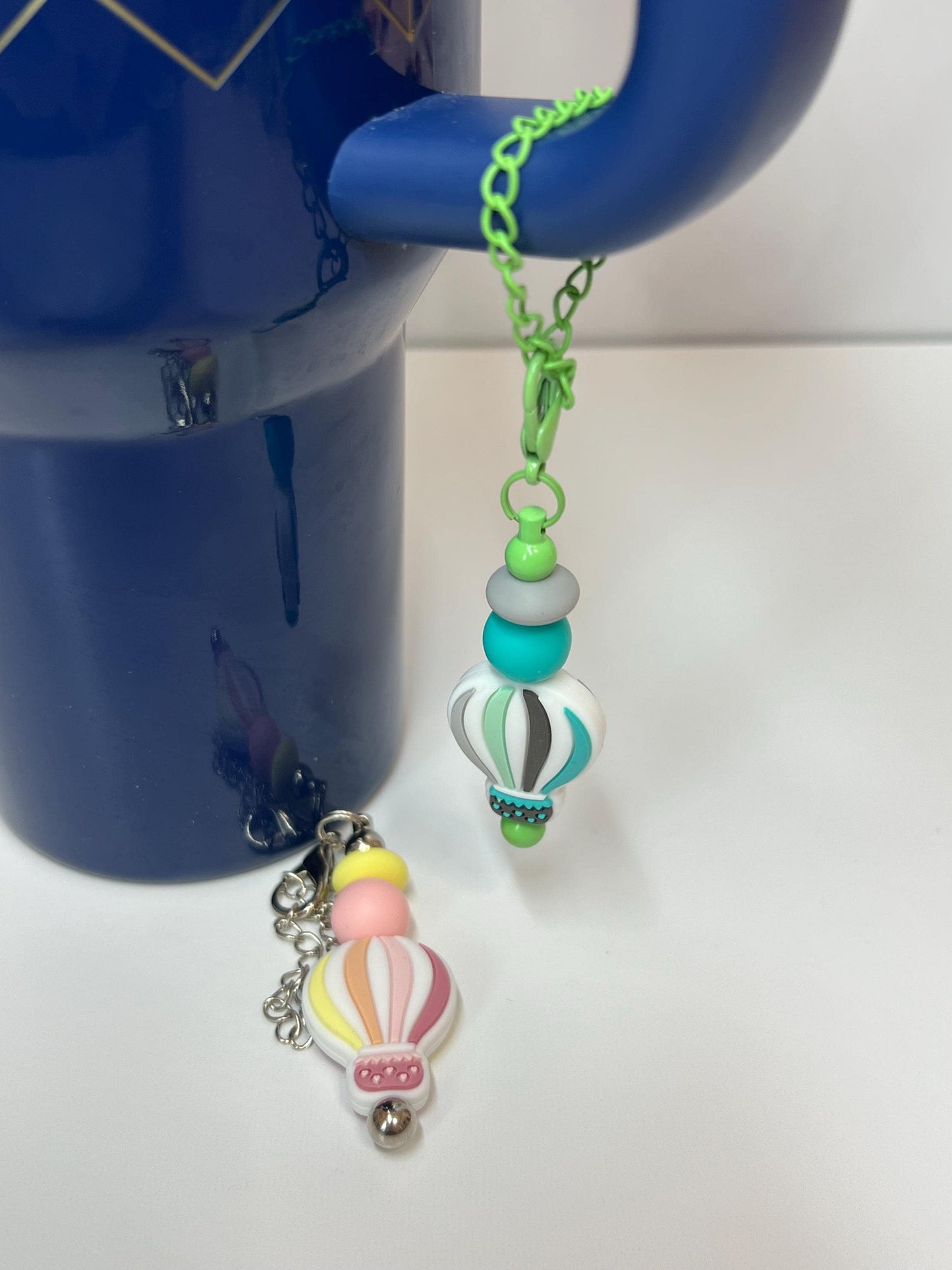 Hot Air Balloon Cup Charm: Tumbler, Bag, Backpack Accessory