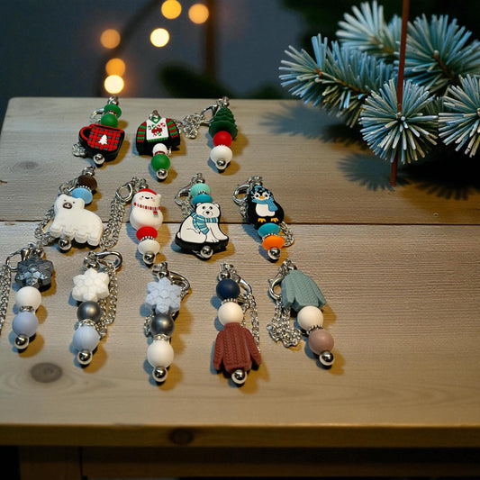 Holiday/Christmas Stanley/Bogg Bag Charms: Penguin, Polar Bear, Snowman, Snowflake