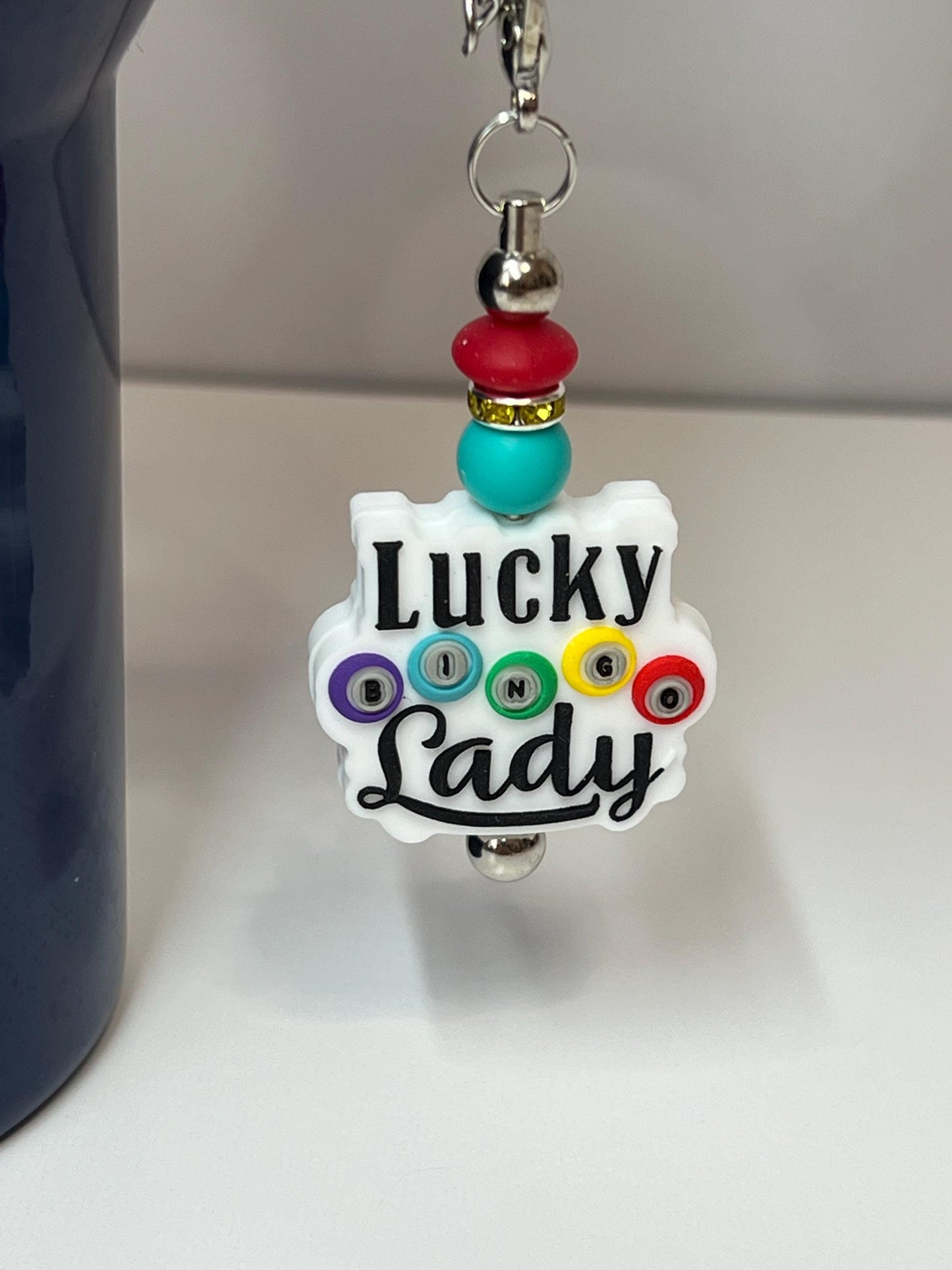 Bingo - Lucky Lady Stanley/Bogg Bag Charm: Tumbler/Purse Accessory