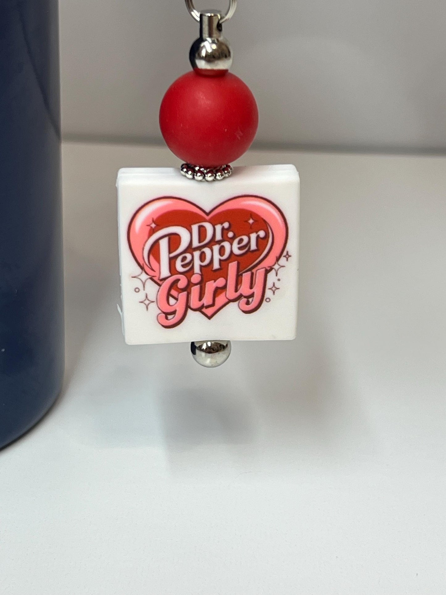 Dr Pepper Girly Stanley/Bogg Bag Charm: Tumbler/Purse Accessory