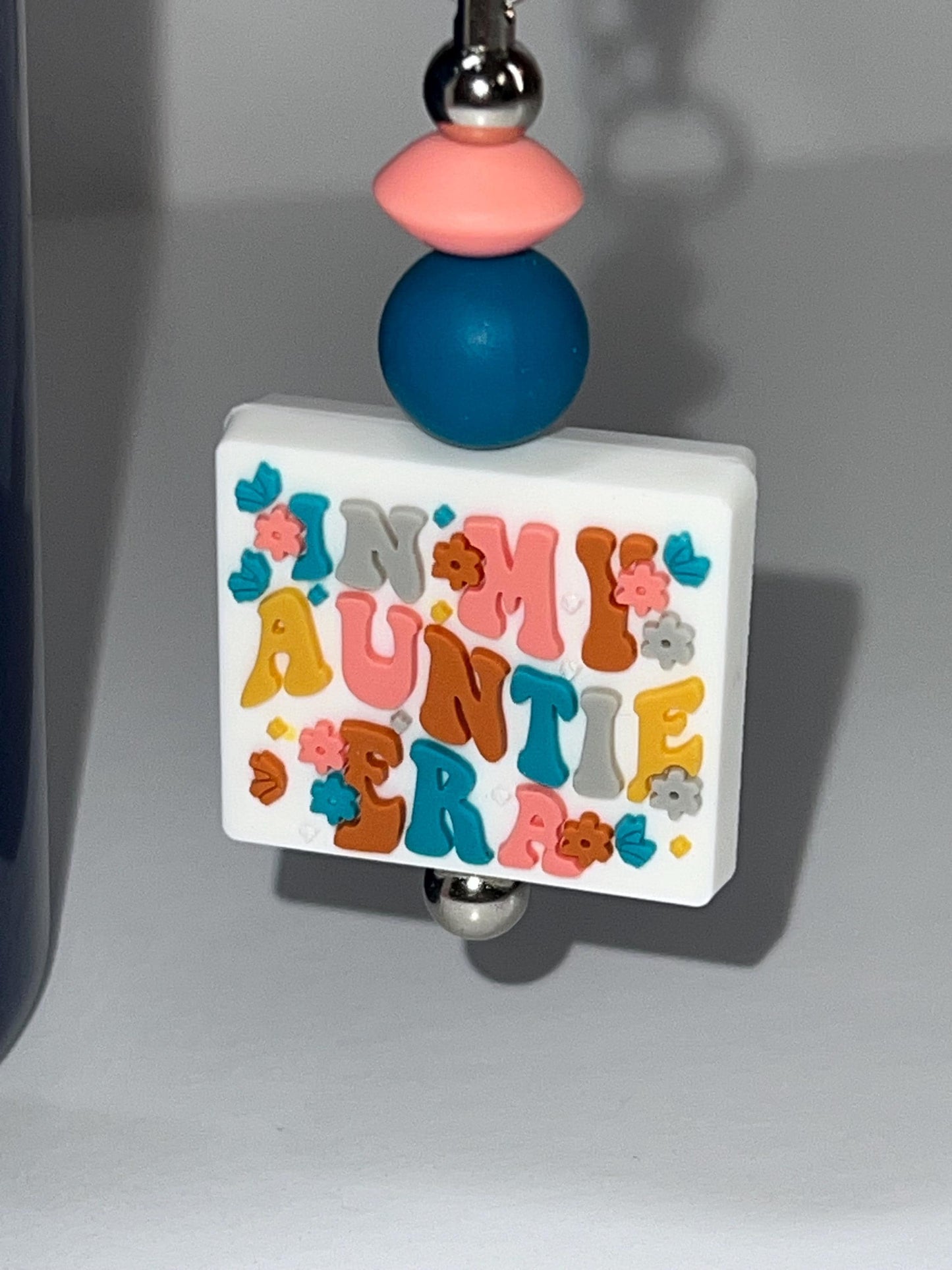 In My Auntie Era Stanley/Bogg Bag Charm: Tumbler/Purse Accessory