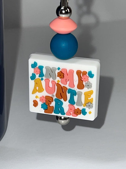 In My Auntie Era Stanley/Bogg Bag Charm: Tumbler/Purse Accessory