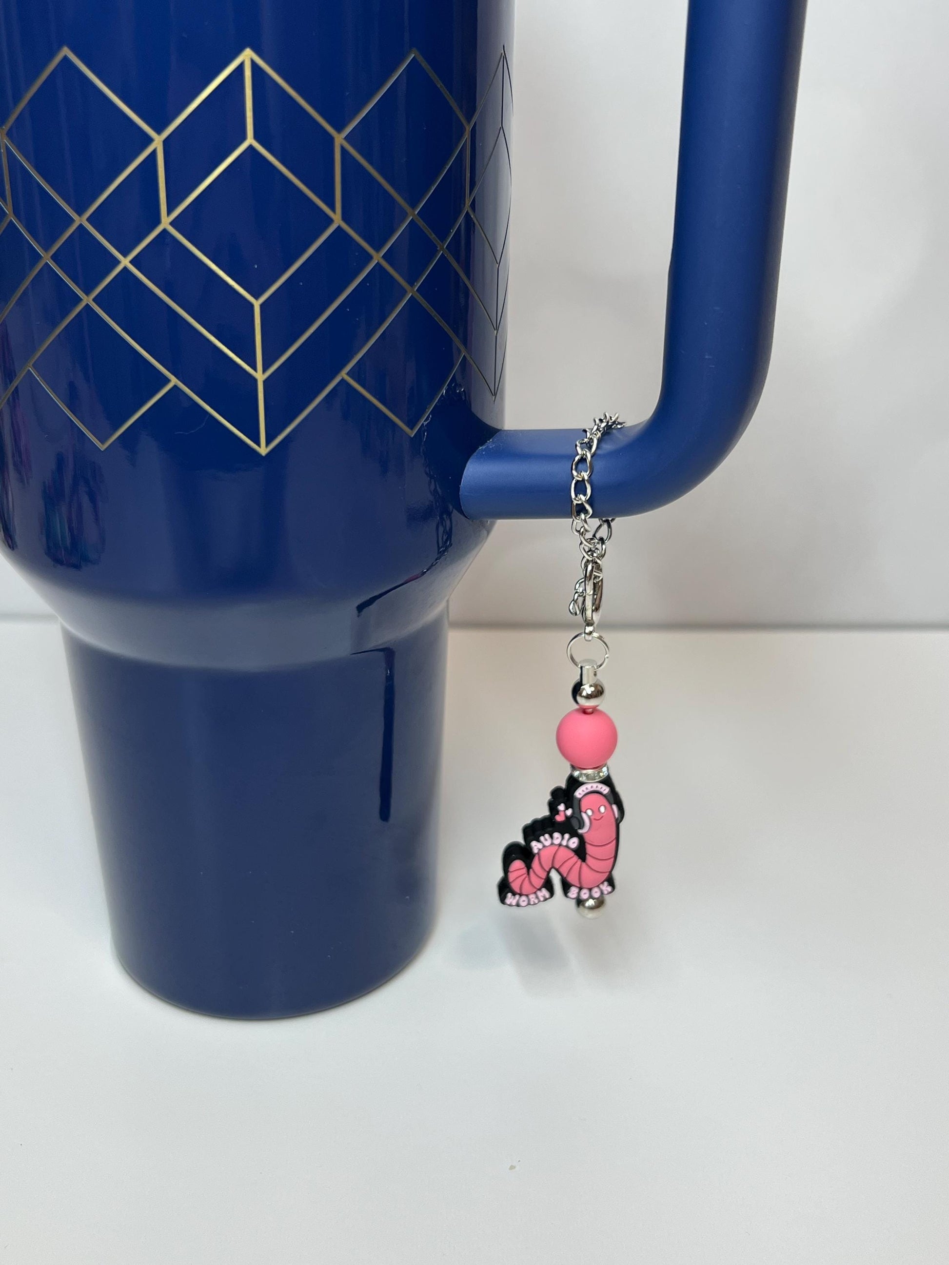 Audio Bookworm Book Saying Stanley/Bogg | Decoration | Charm | Purse Accessory | Backpack