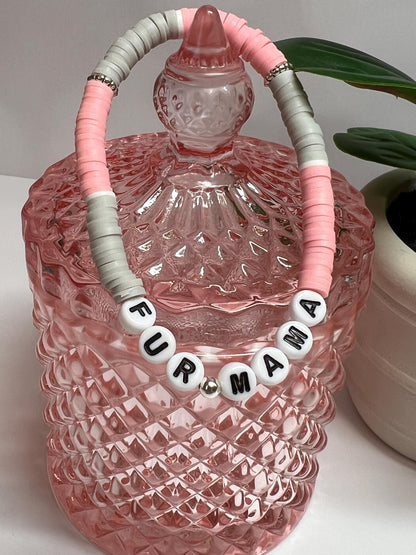 Handmade Expression Beaded Bracelet - Gift for Her, Fur Mama, Auntie, Book Lover