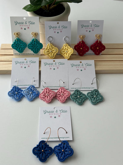 Handmade, Lightweight, Clay Earrings