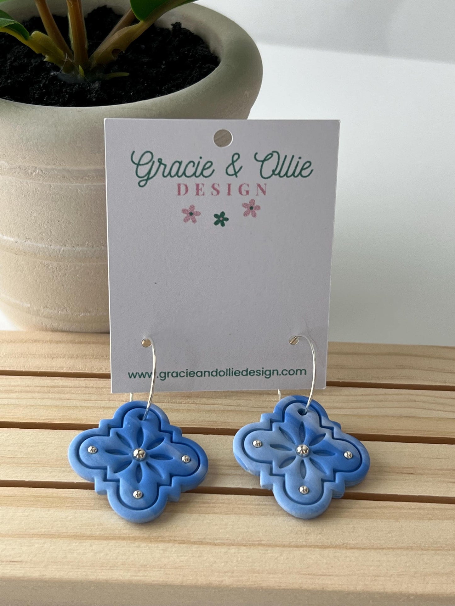 Handmade, Lightweight, Clay Earrings