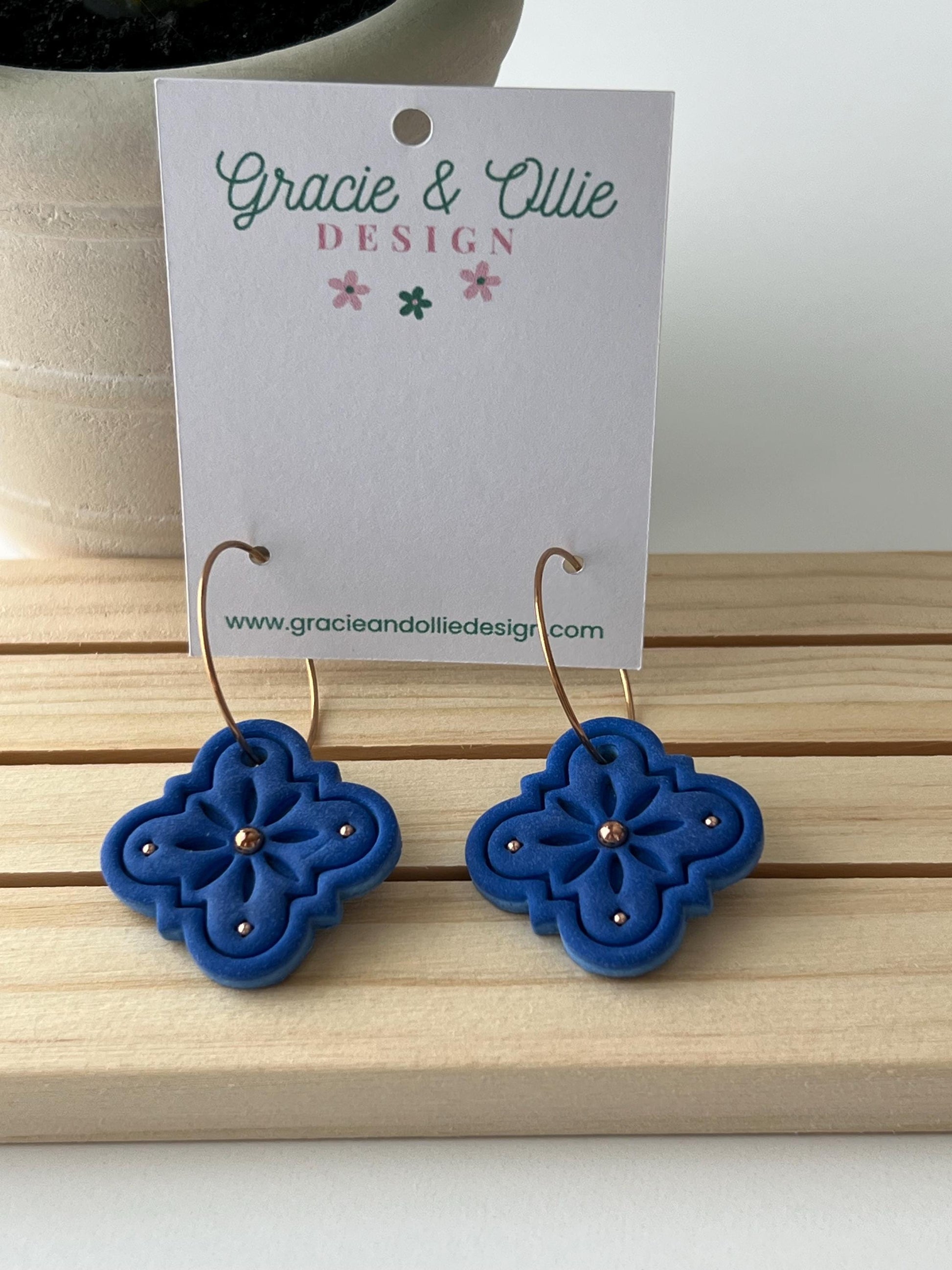 Handmade, Lightweight, Clay Earrings
