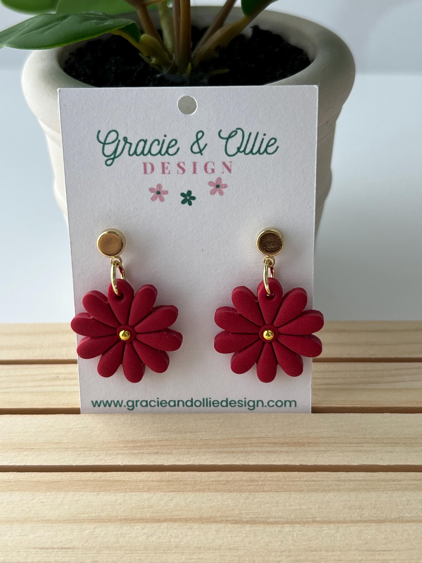 Handmade, Lightweight, Clay Earrings