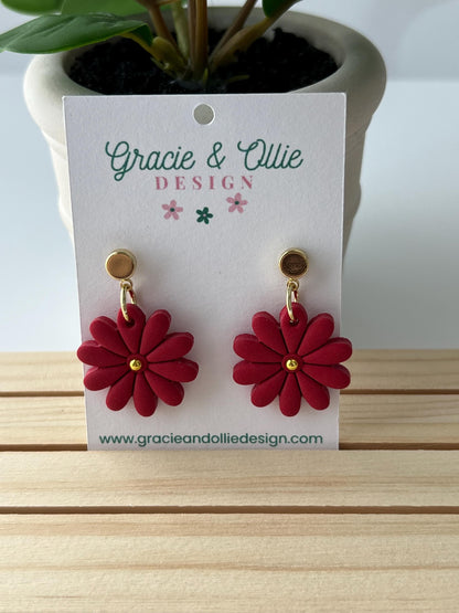 Handmade, Lightweight, Clay Earrings