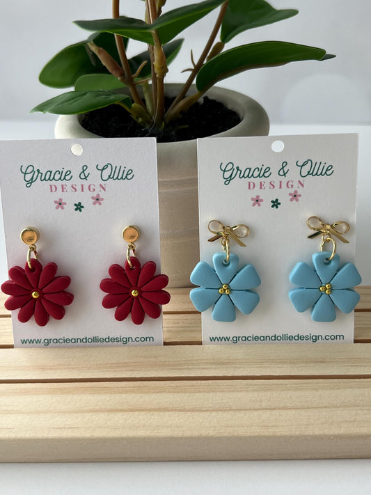 Handmade, Lightweight, Clay Earrings