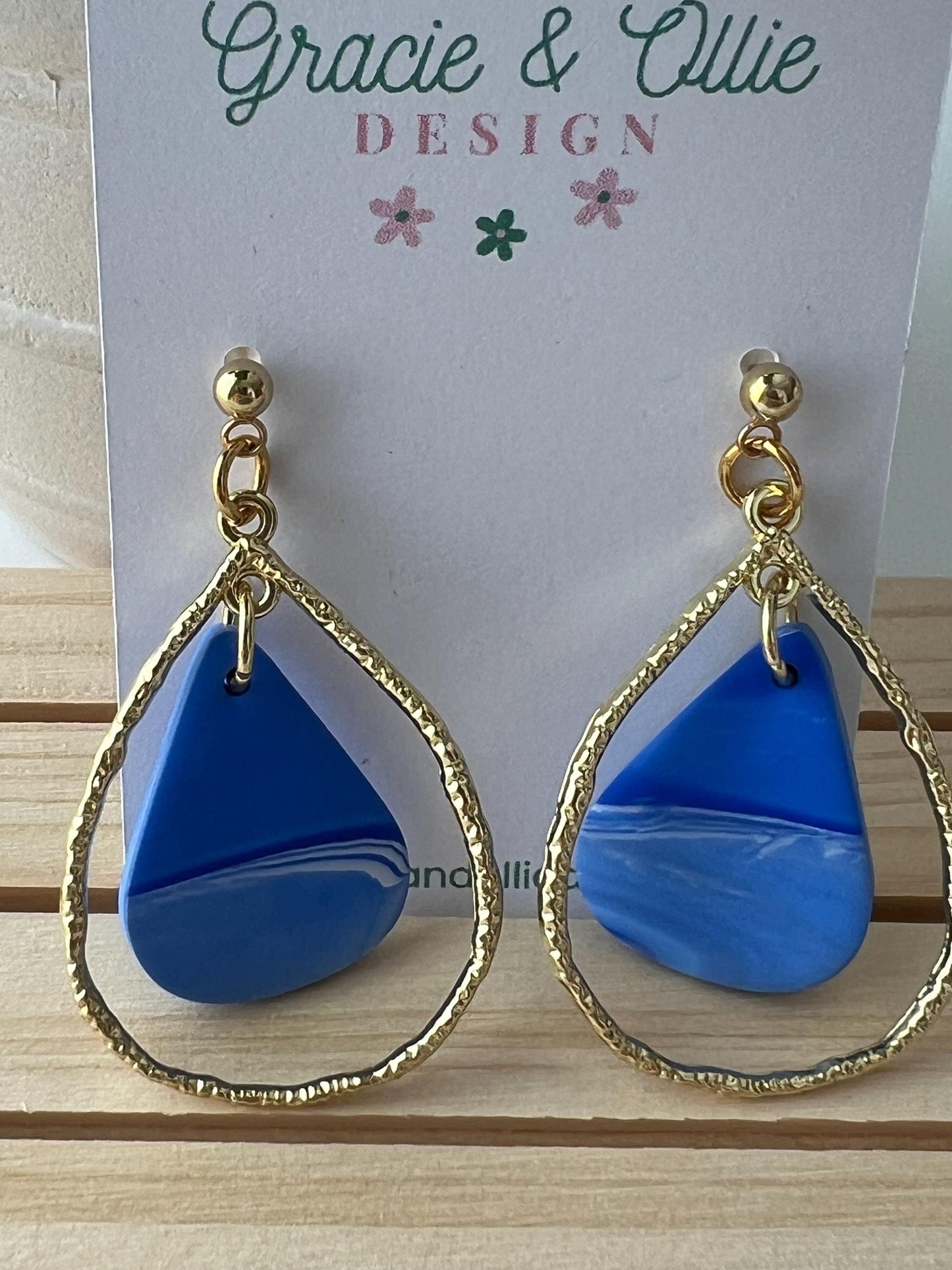 Handmade, Lightweight, Clay Earrings