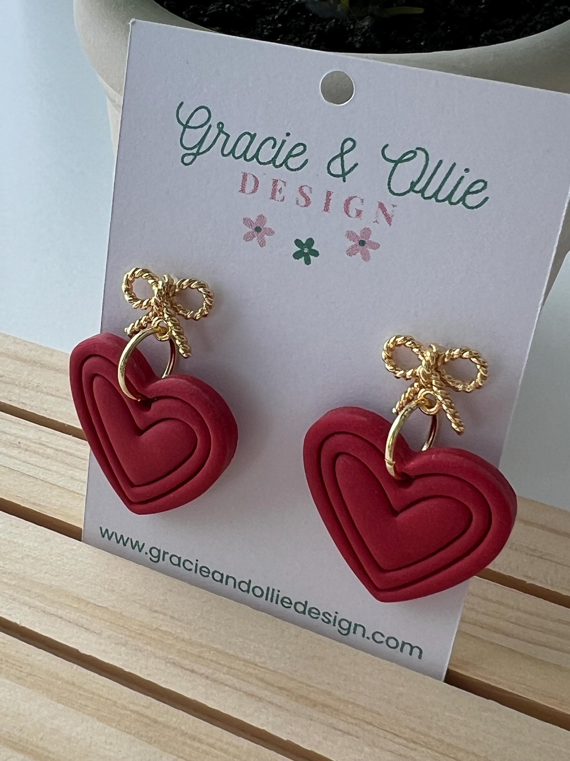 Handmade, Lightweight, Clay Earrings