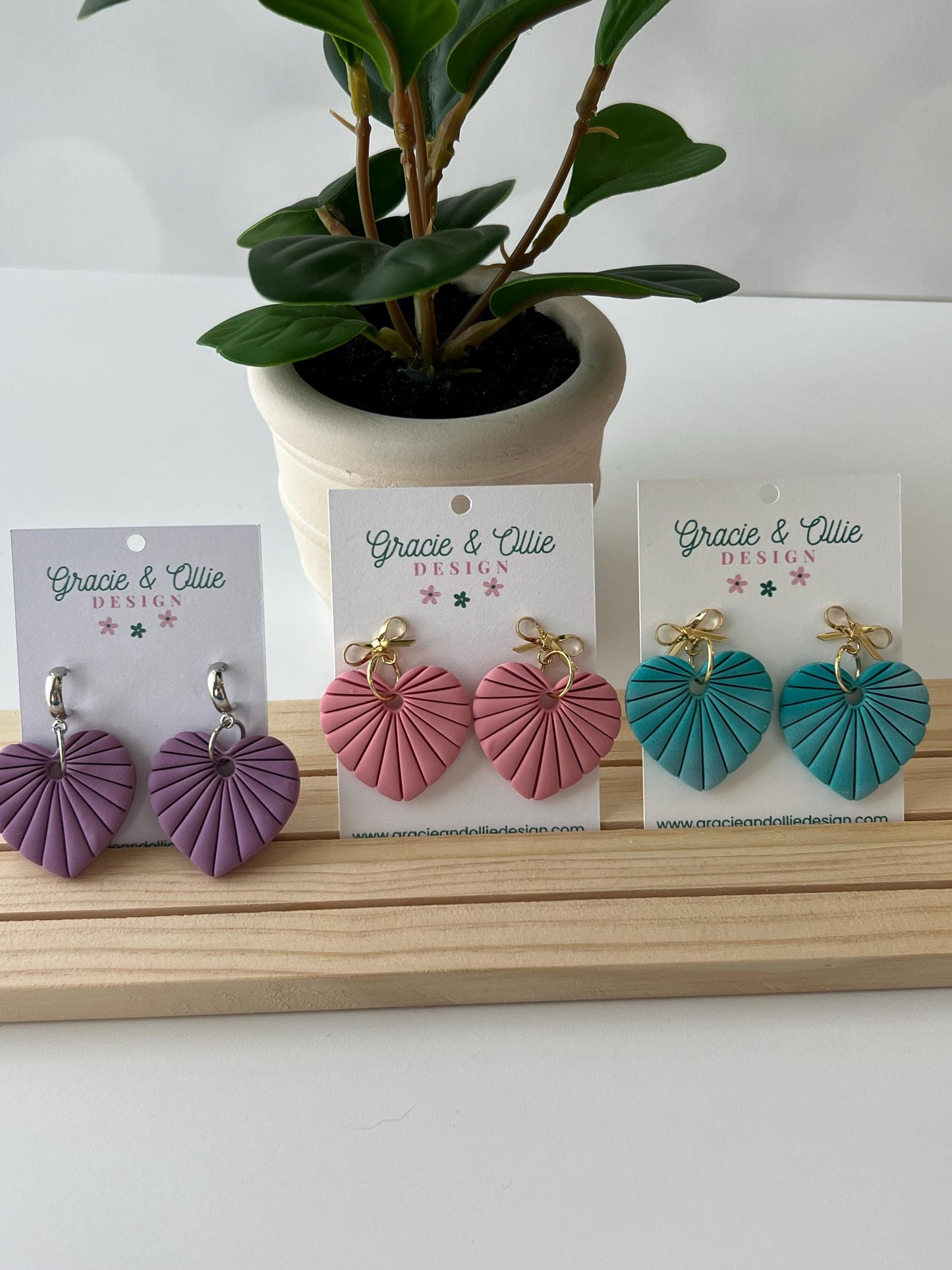 Handmade, Lightweight, Clay Earrings