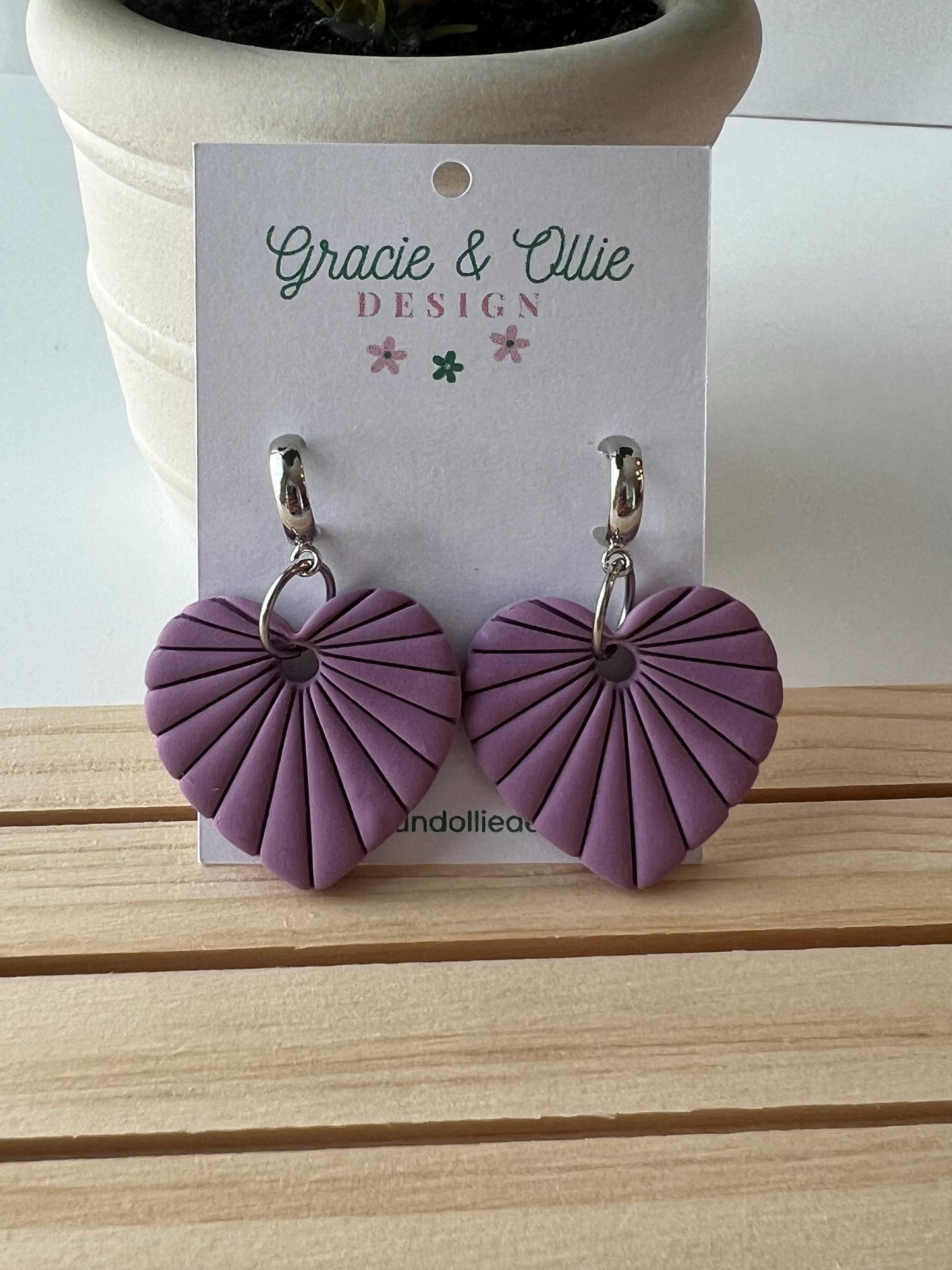Handmade, Lightweight, Clay Earrings