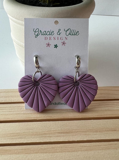 Handmade, Lightweight, Clay Earrings