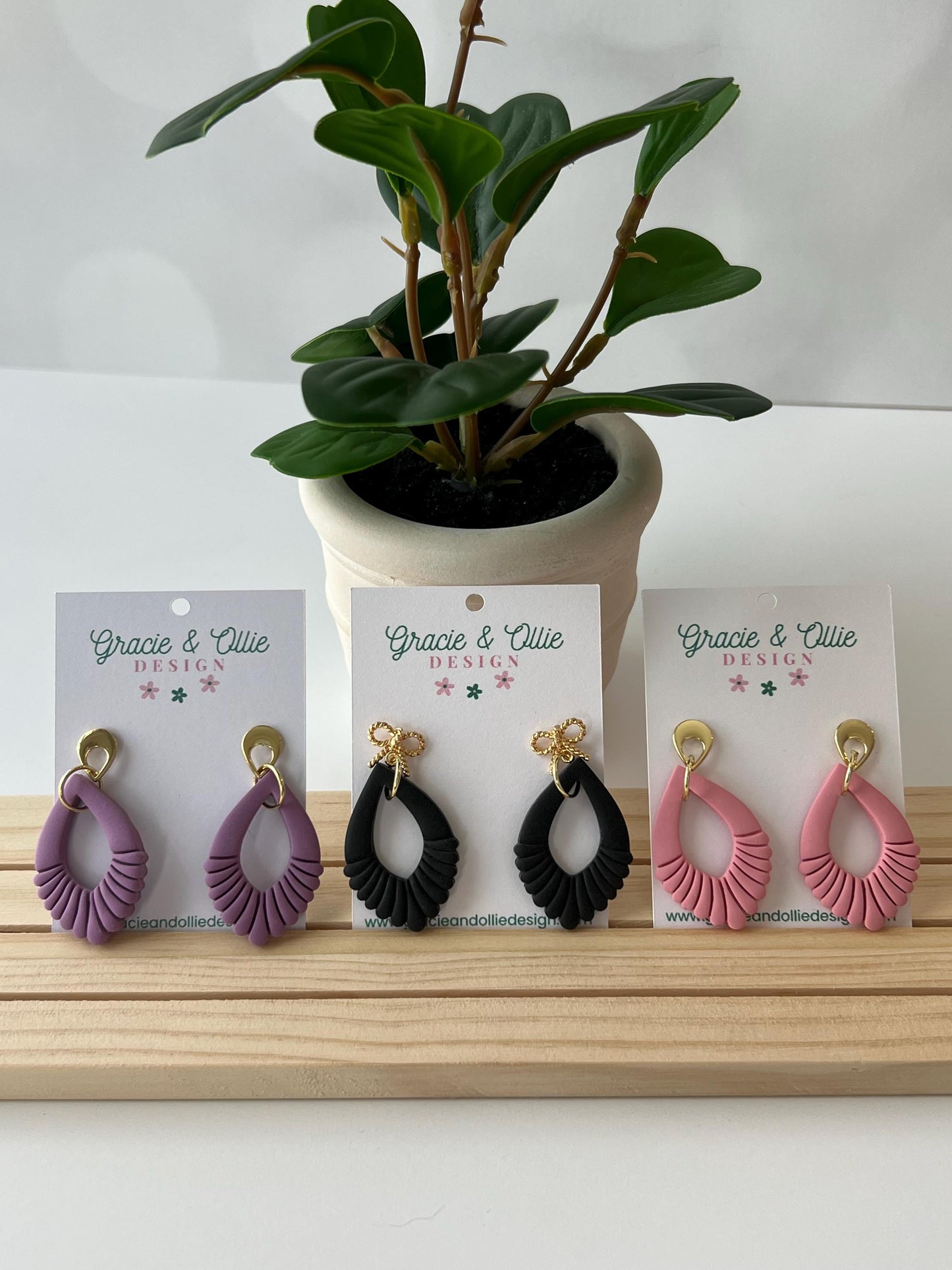 Handmade, Lightweight, Clay Earrings