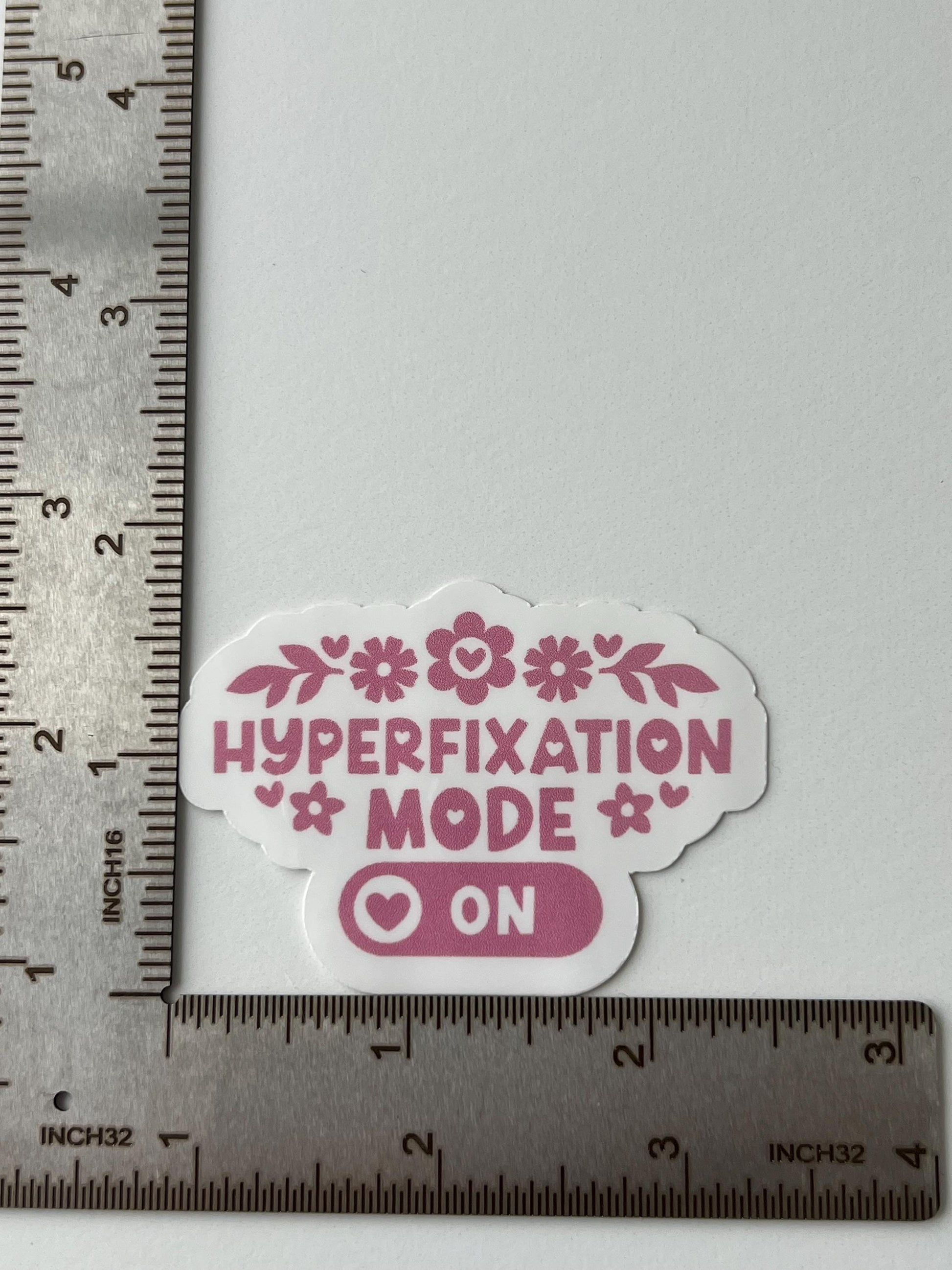 Hyper-fixation Mode - water-resistant, water bottles, laptop, kindle, mug