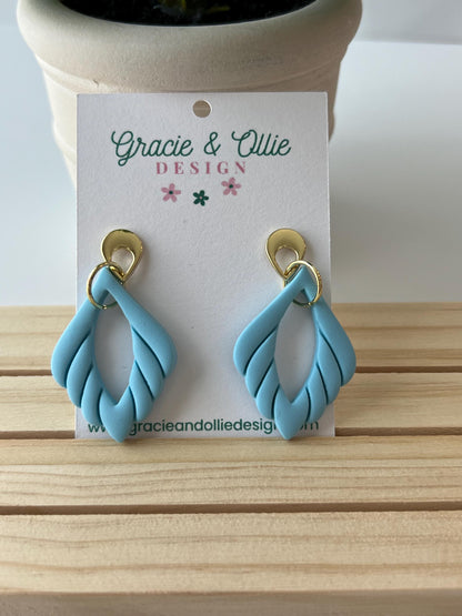 Handmade, Lightweight, Clay Earrings