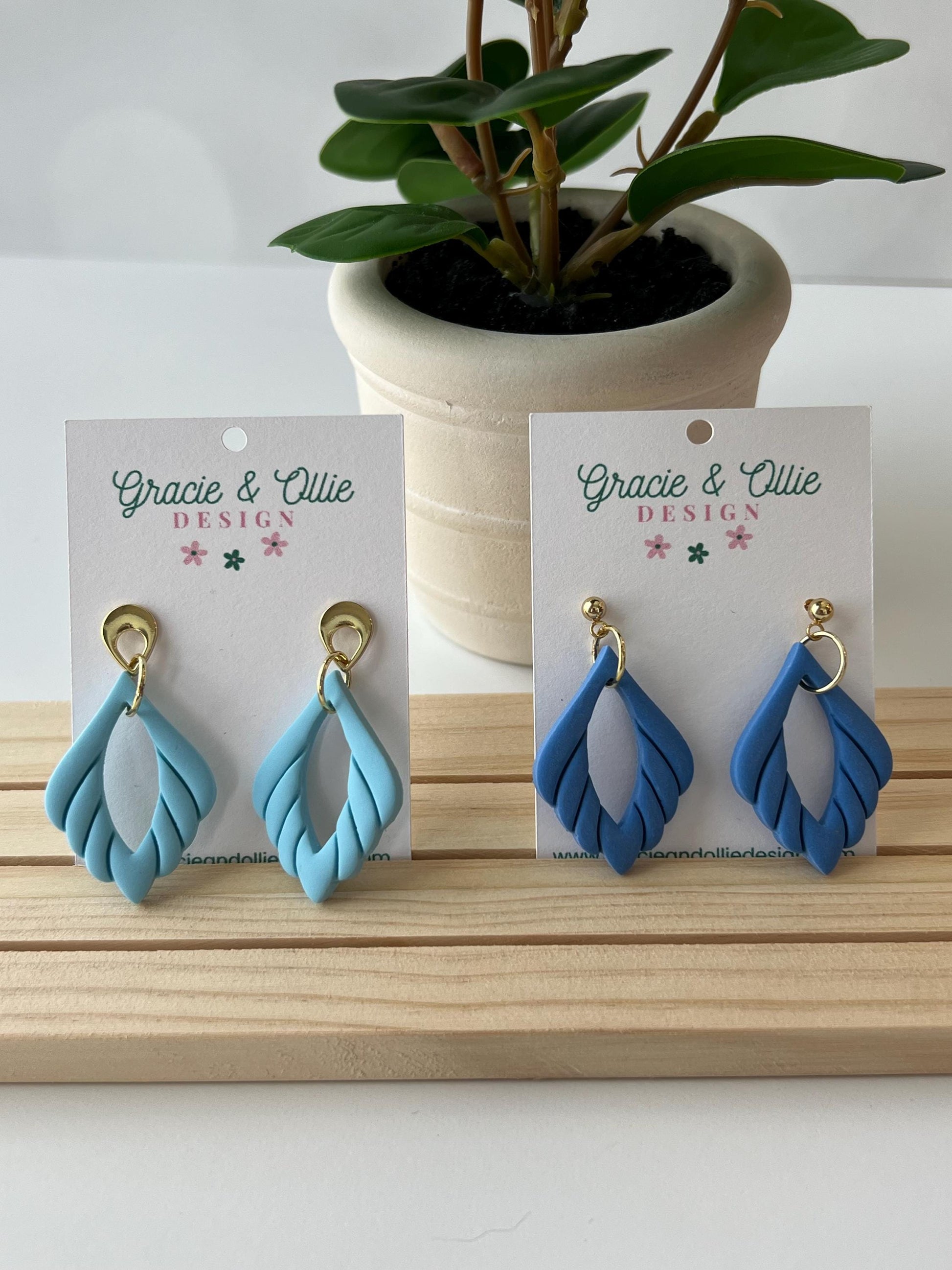 Handmade, Lightweight, Clay Earrings