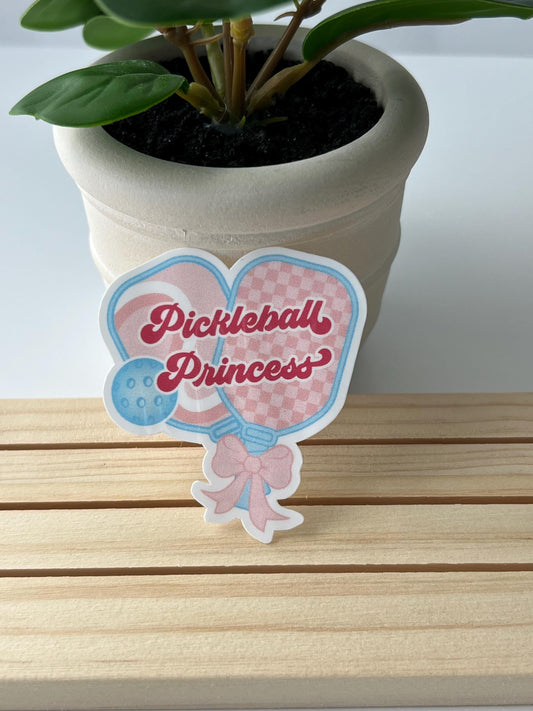 Pickleball Princess - water-resistant, water bottles, laptop, kindle, mug