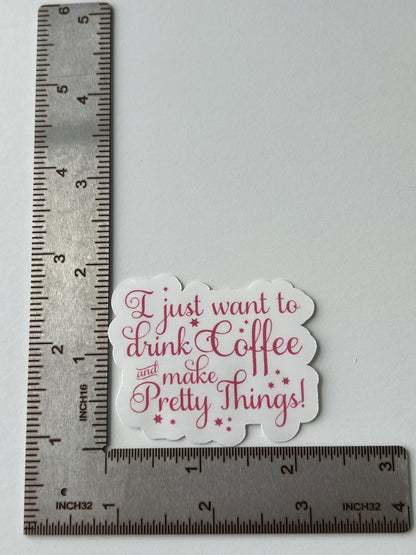 Coffee and pretty things - water-resistant, water bottles, laptop, kindle, mug