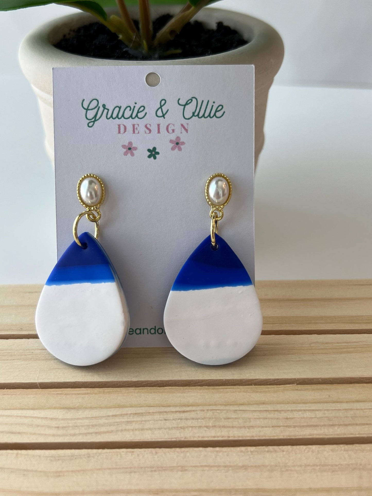 Handmade, Lightweight, Clay Earrings