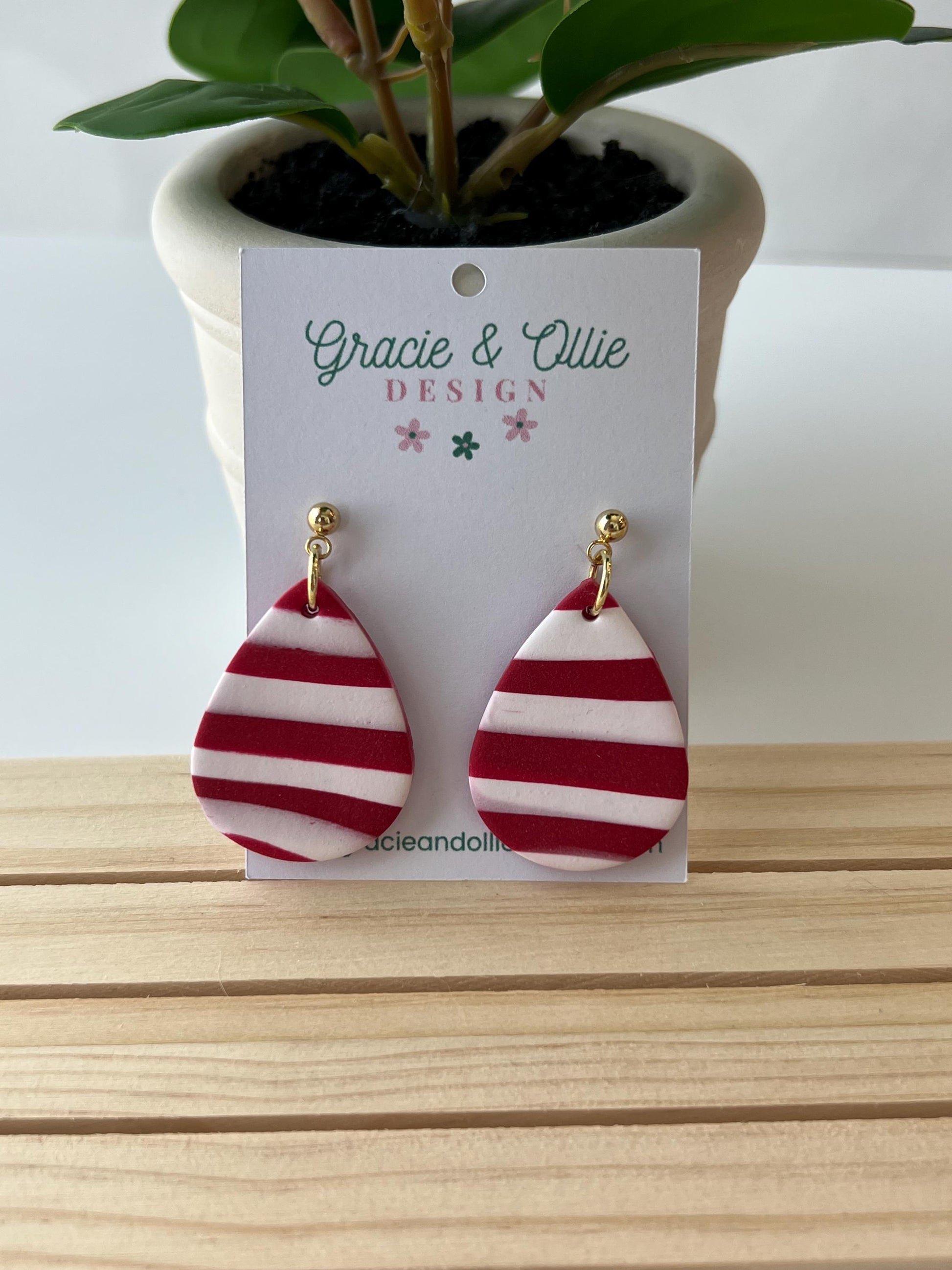 Handmade, Lightweight, Clay Earrings