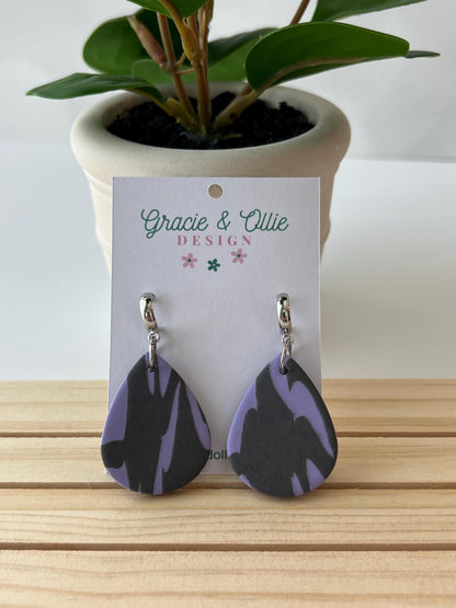 Handmade, Lightweight, Clay Earrings