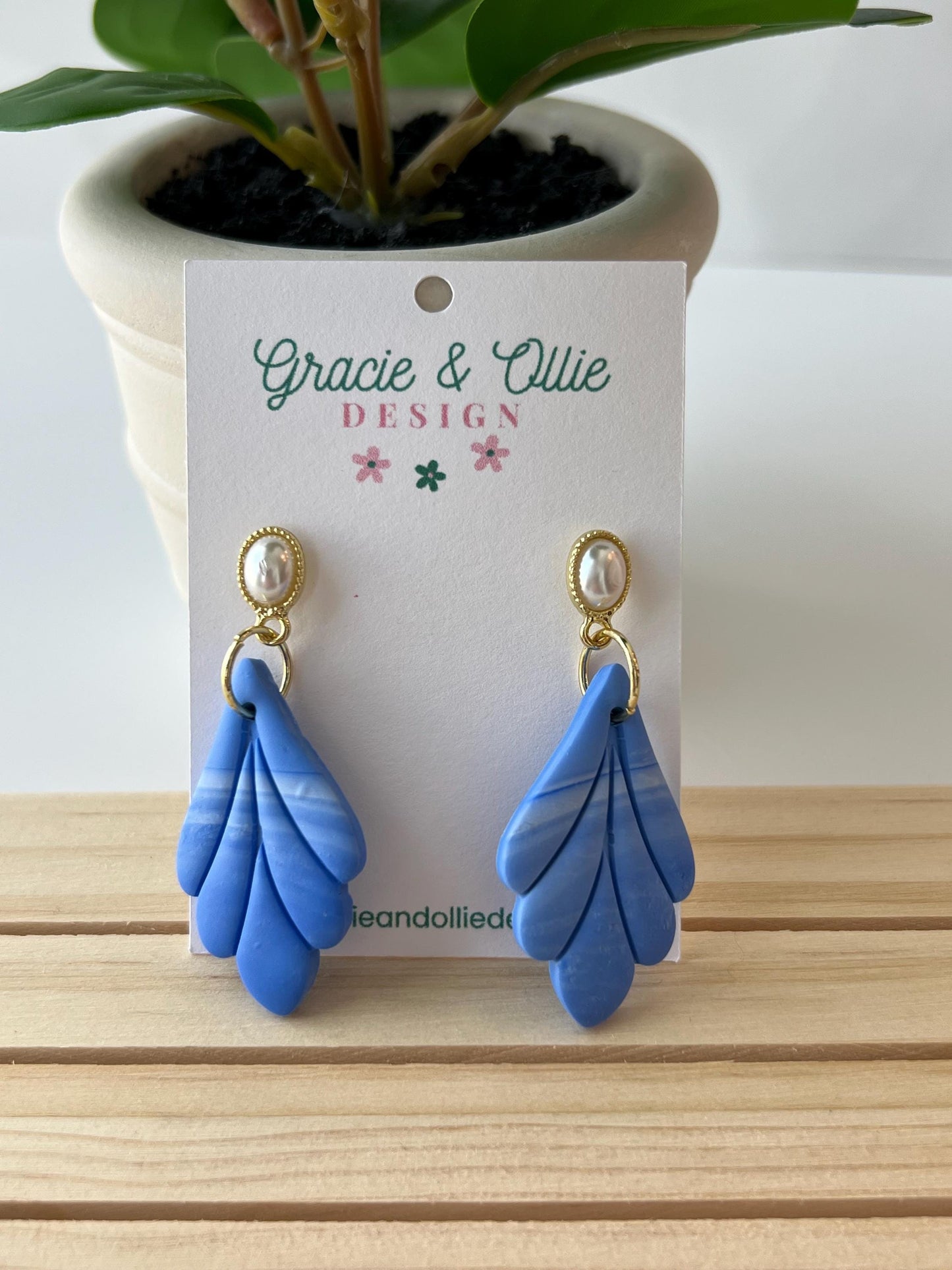 Handmade, Lightweight, Clay Earrings