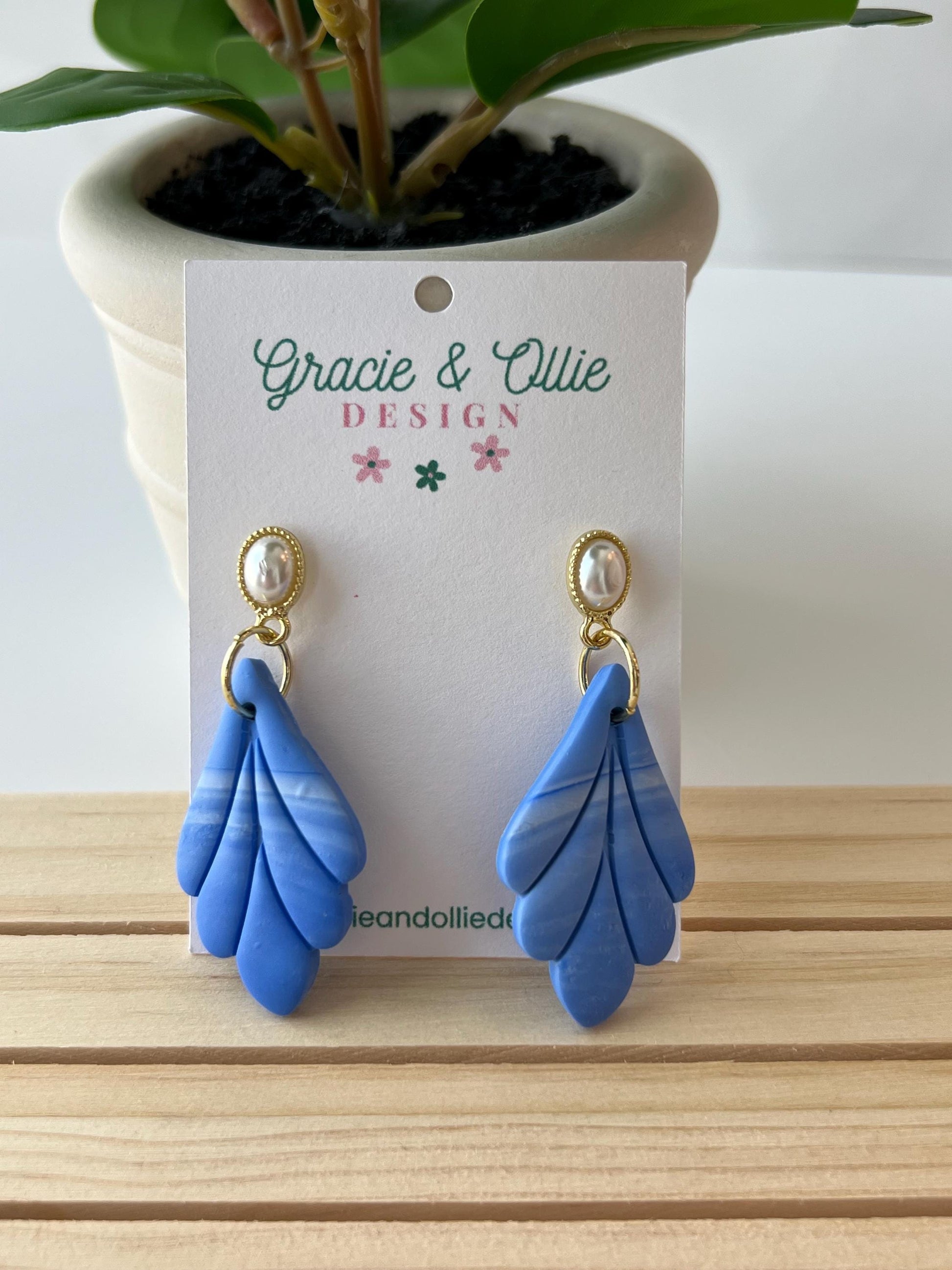 Handmade, Lightweight, Clay Earrings
