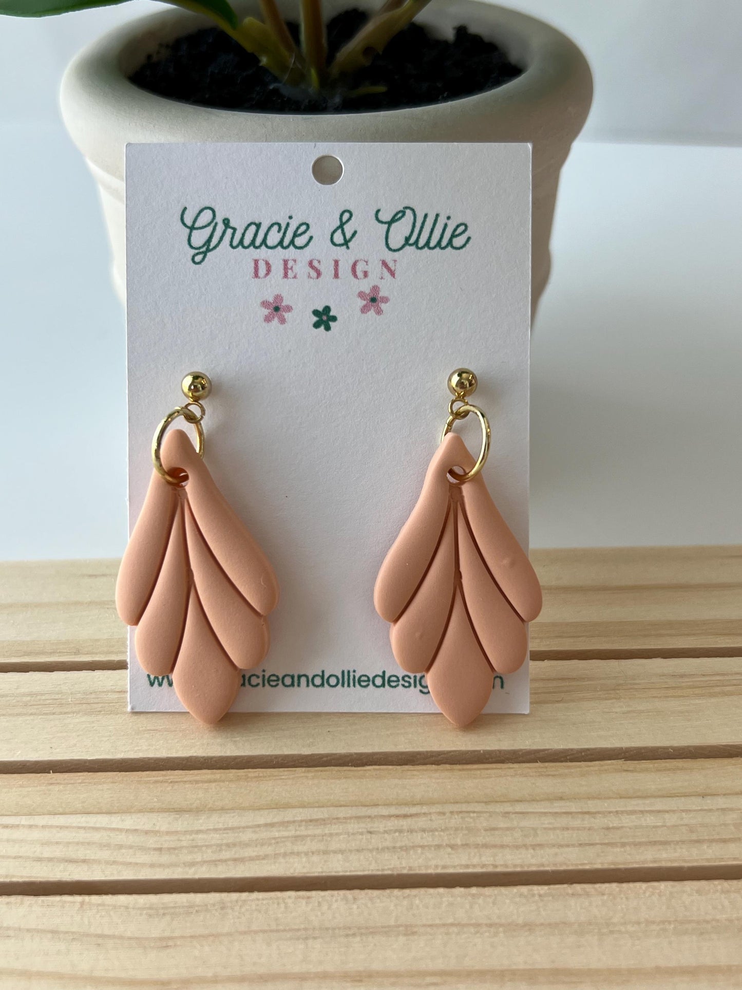 Handmade, Lightweight, Clay Earrings