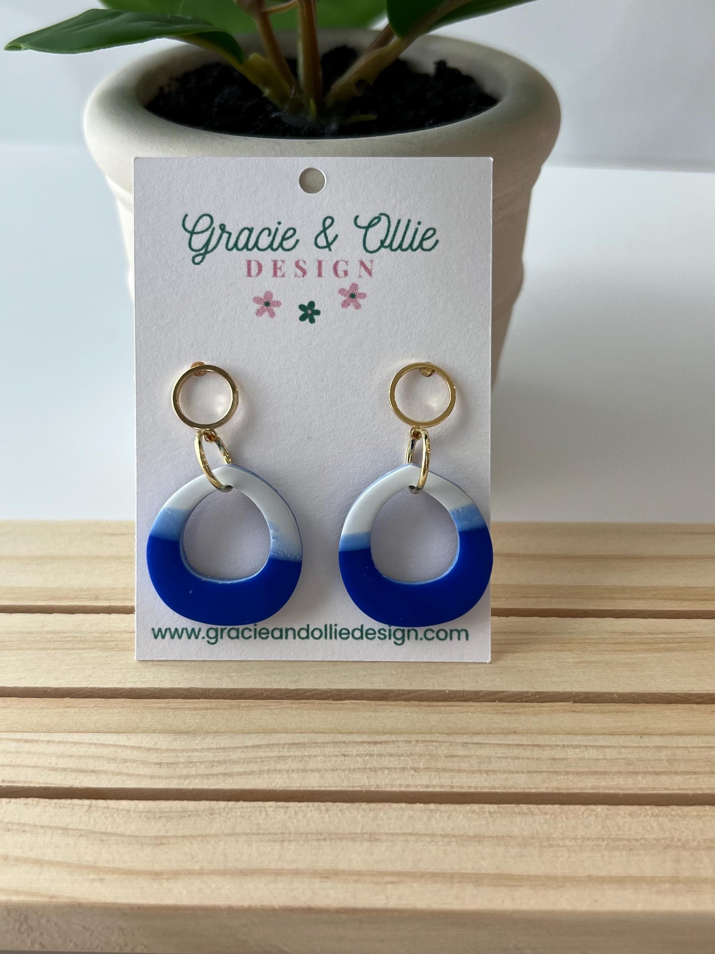 Handmade, Lightweight, Clay Earrings
