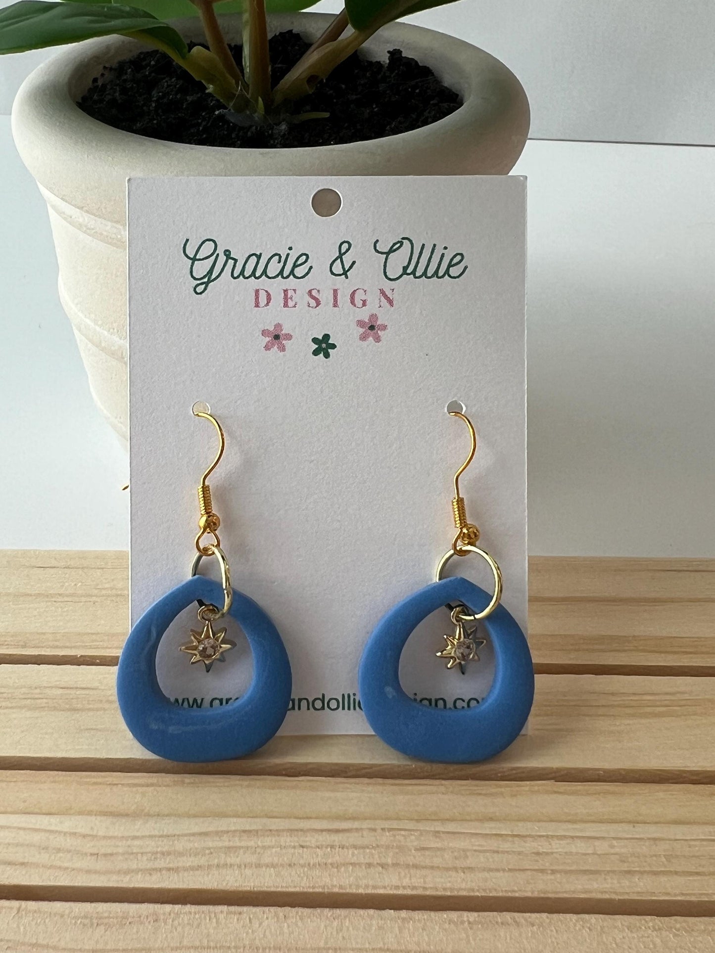 Handmade, Lightweight, Clay Earrings
