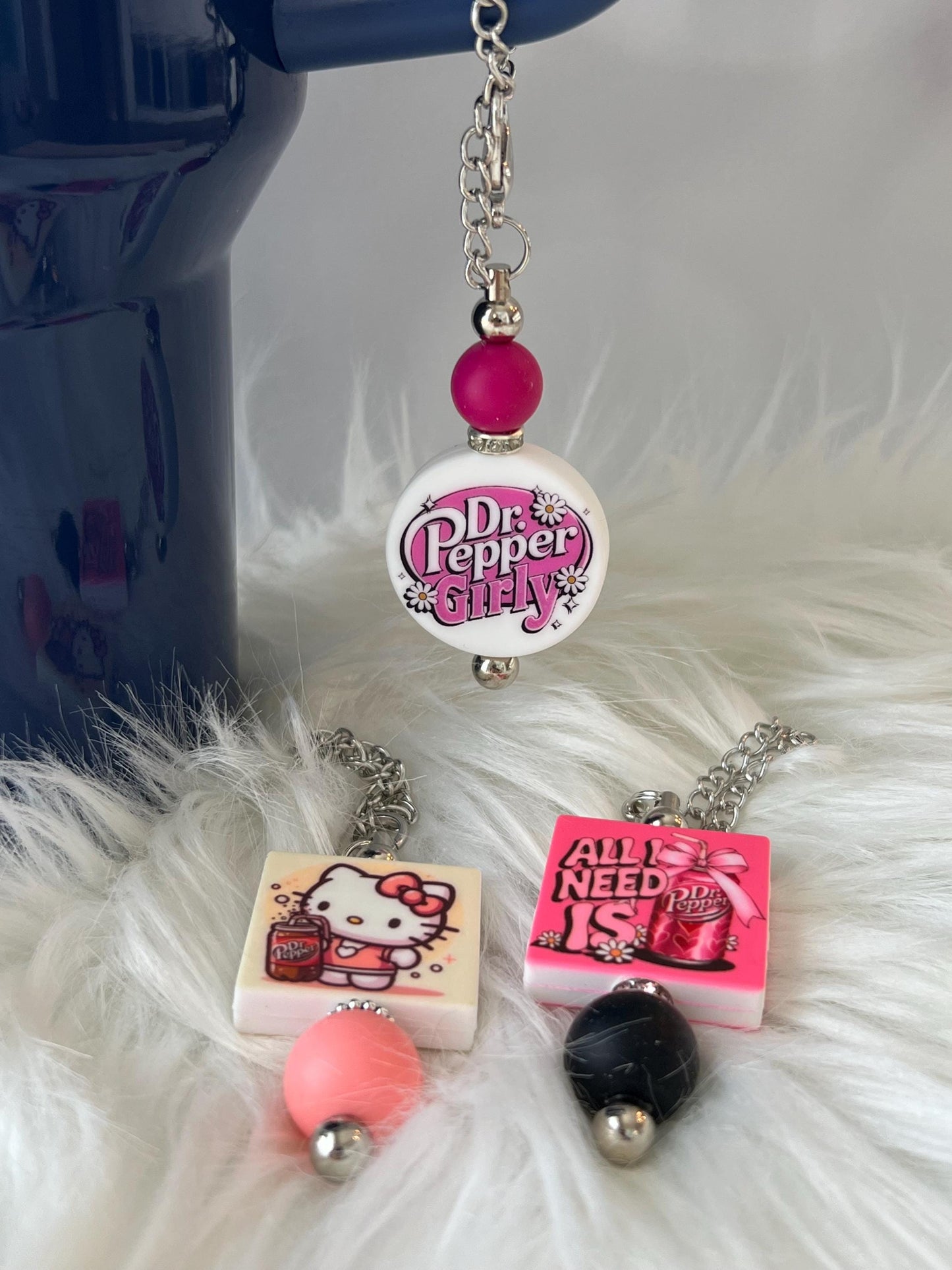 Dr Pepper Stanley/Bogg Bag Charm: Tumbler/Purse Accessory