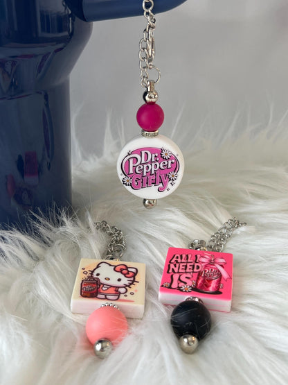 Dr Pepper Stanley/Bogg Bag Charm: Tumbler/Purse Accessory