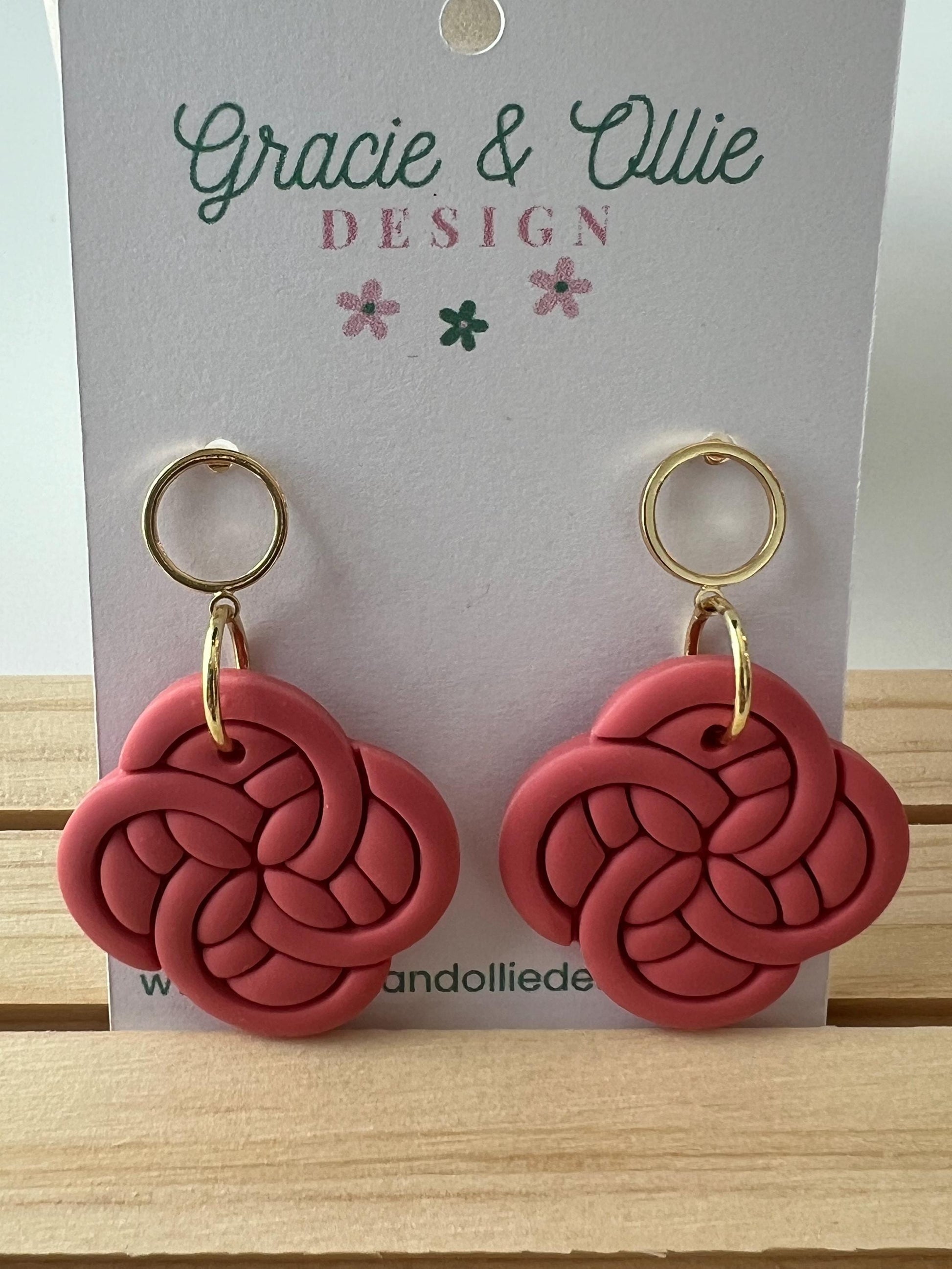 Handmade, Lightweight, Clay Earrings