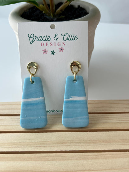 Handmade, Lightweight, Clay Earrings