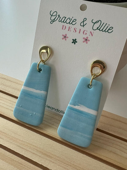 Handmade, Lightweight, Clay Earrings