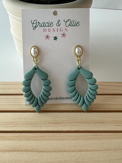 Handmade, Lightweight, Clay Earrings