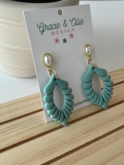 Handmade, Lightweight, Clay Earrings