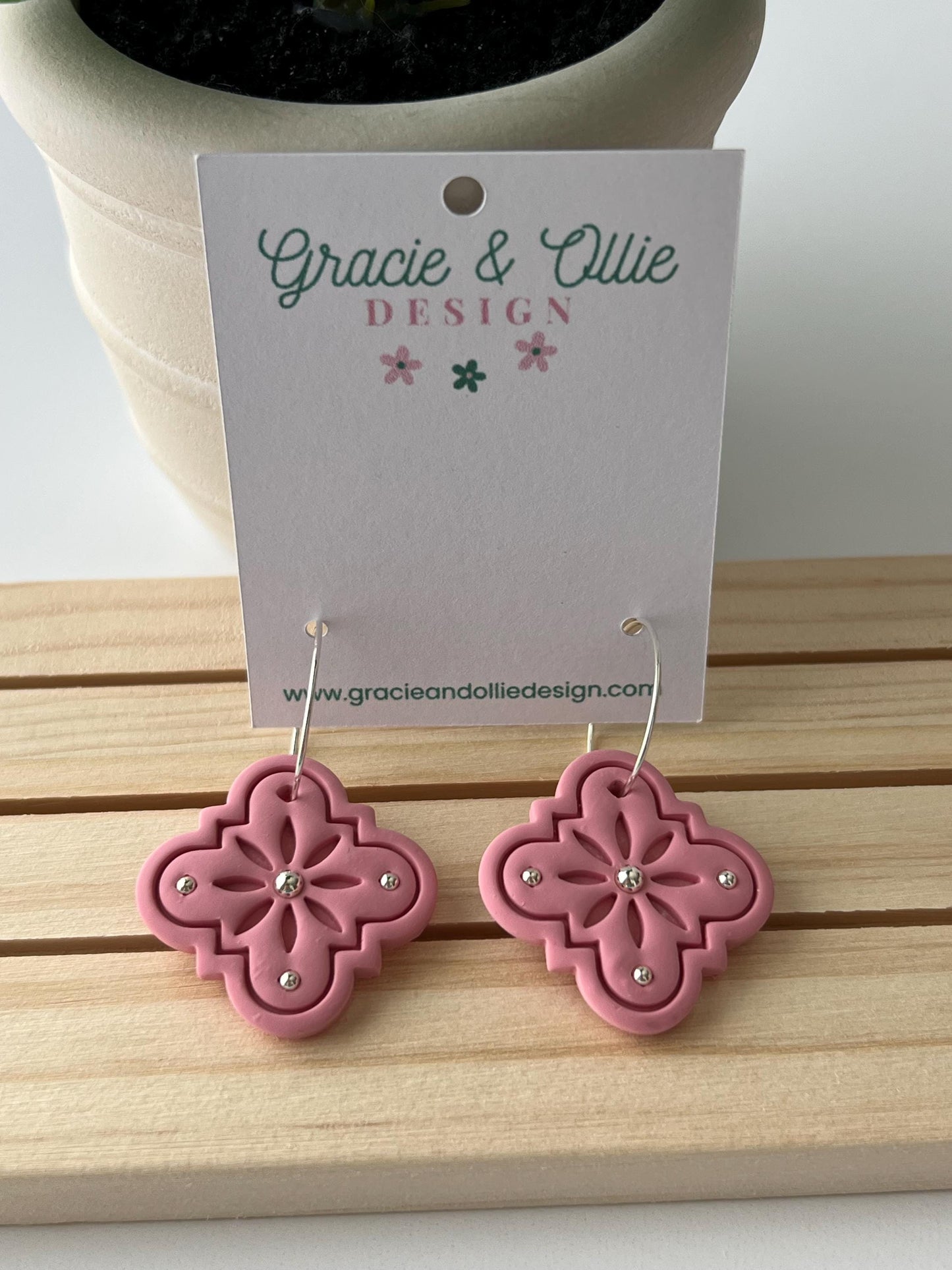 Handmade, Lightweight, Clay Earrings