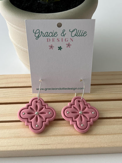 Handmade, Lightweight, Clay Earrings