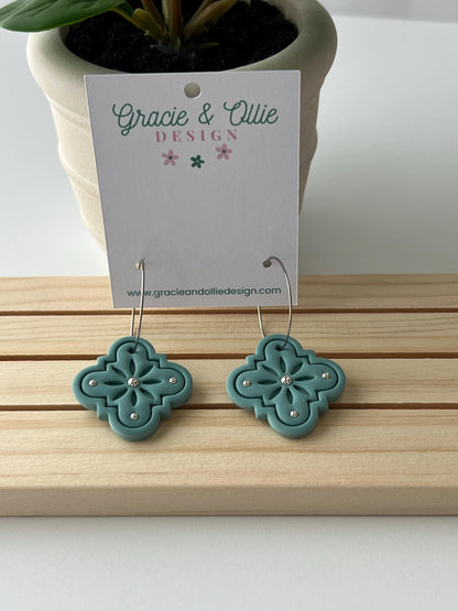 Handmade, Lightweight, Clay Earrings