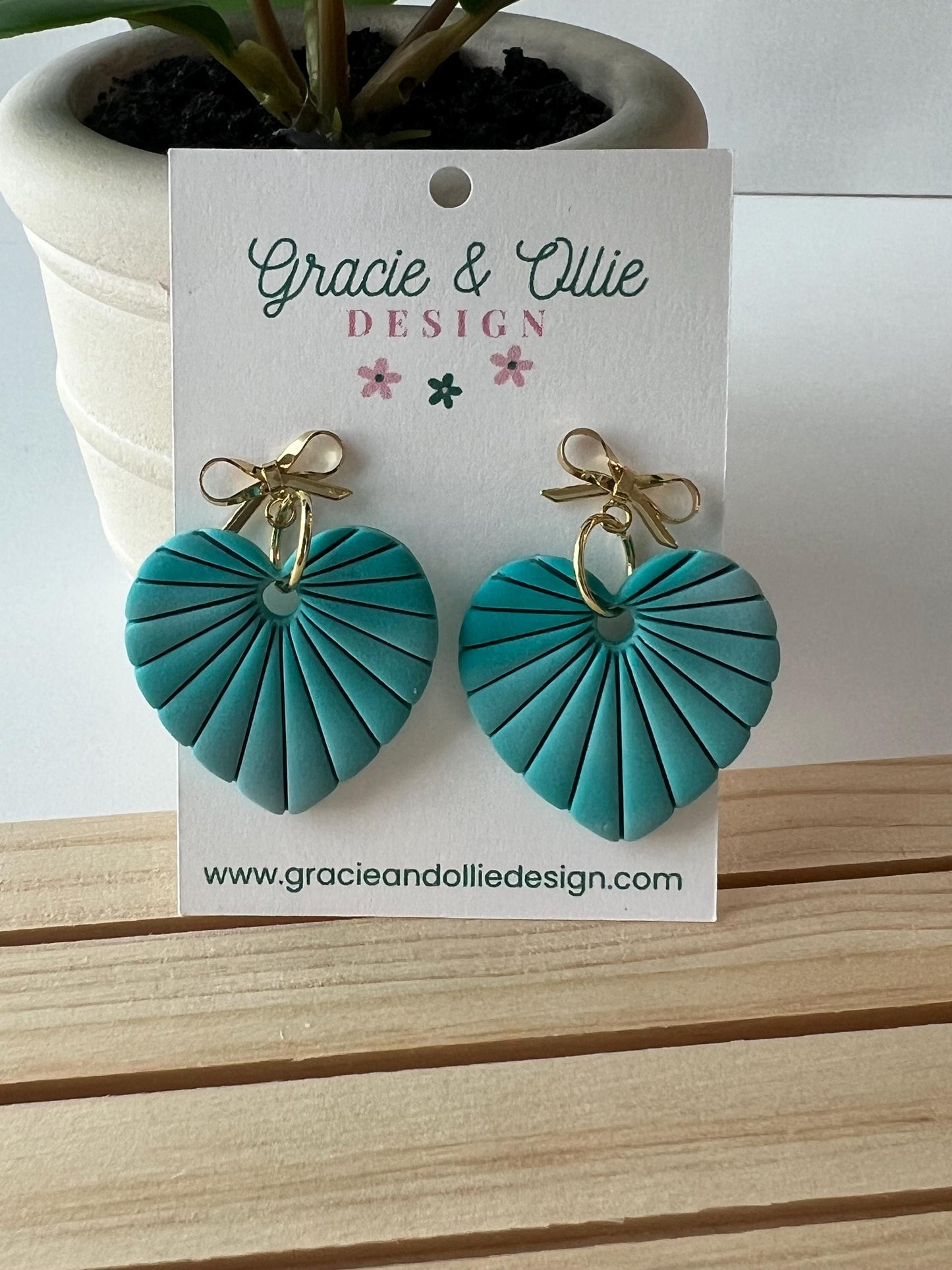 Handmade, Lightweight, Clay Earrings