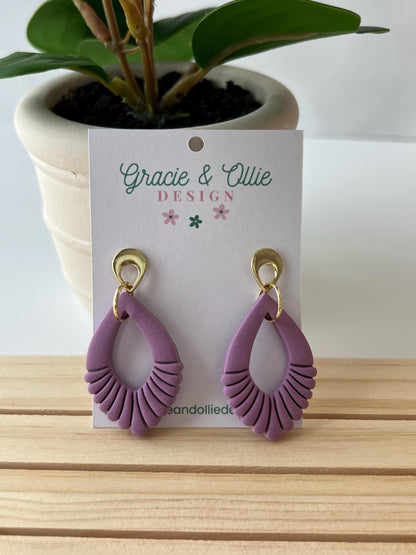 Handmade, Lightweight, Clay Earrings