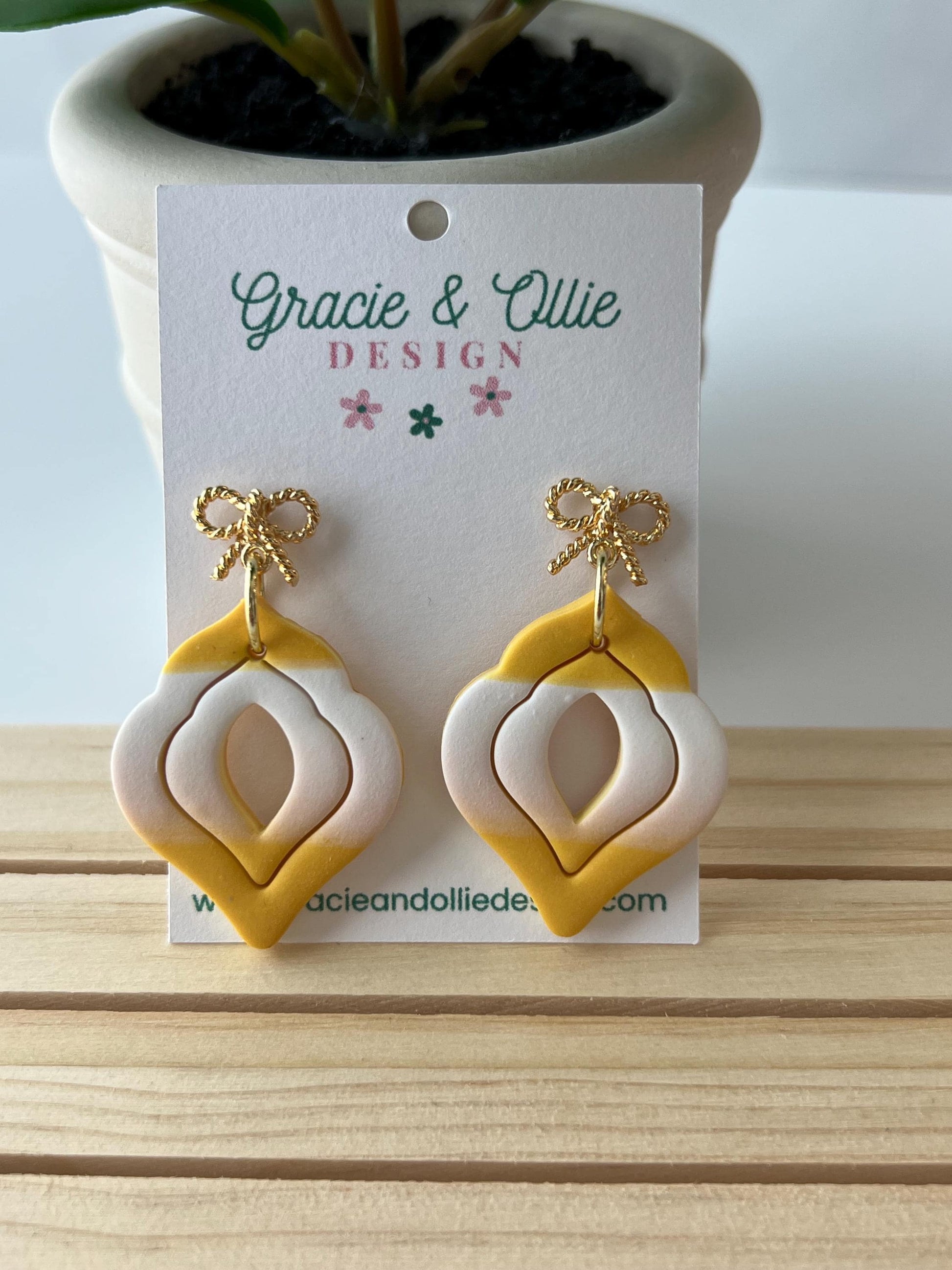 Handmade, Lightweight, Clay Earrings