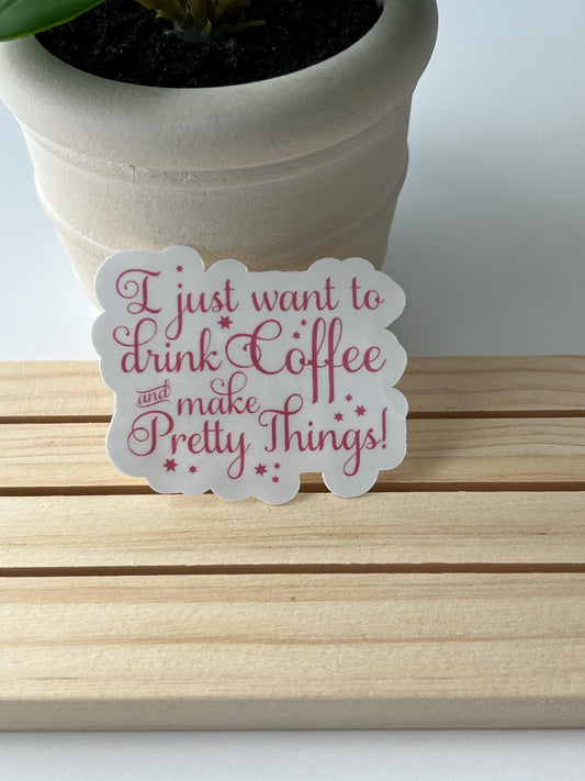 Coffee and pretty things - water-resistant, water bottles, laptop, kindle, mug