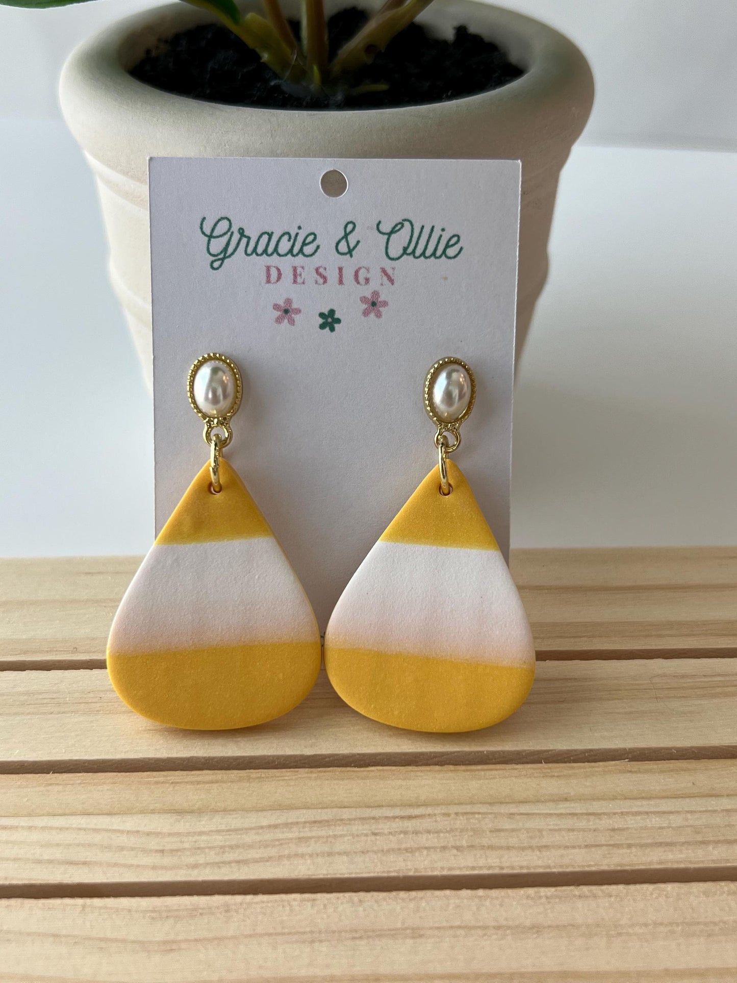 Handmade, Lightweight, Clay Earrings